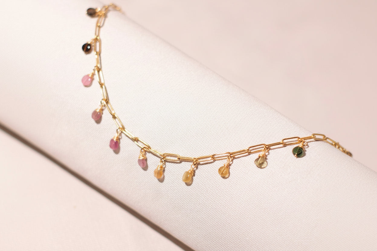 Choker turmalina sandia