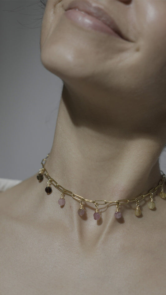 Choker turmalina sandia