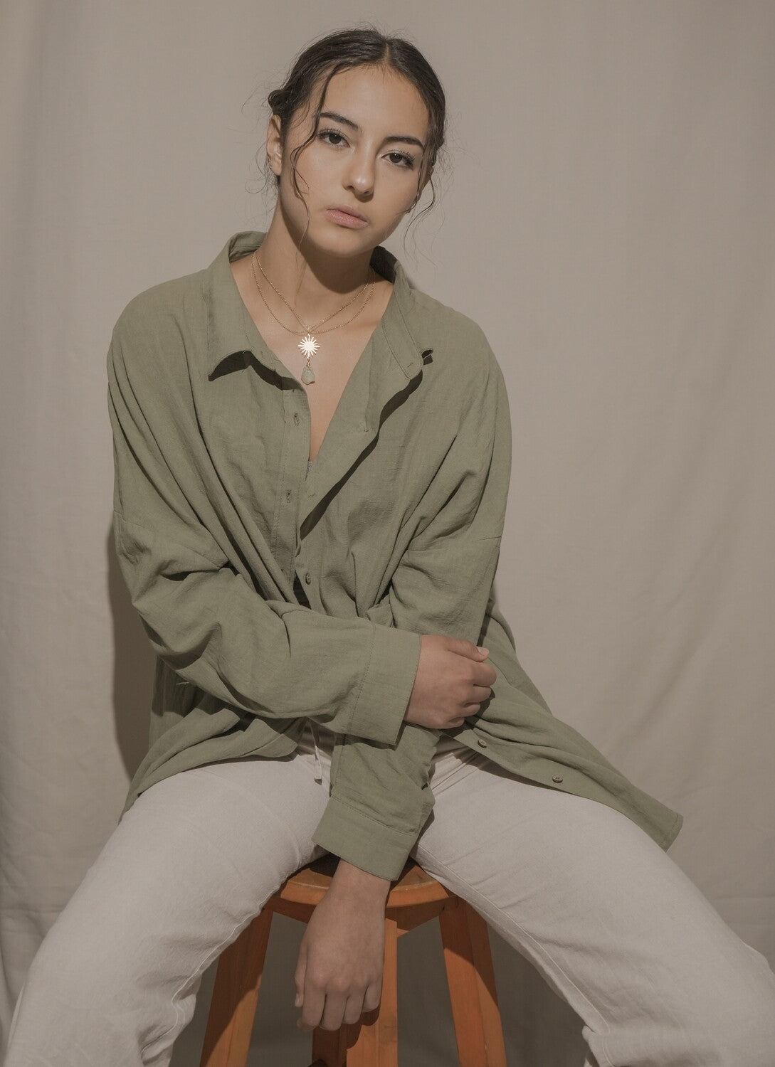 Collar doble cadena de sol