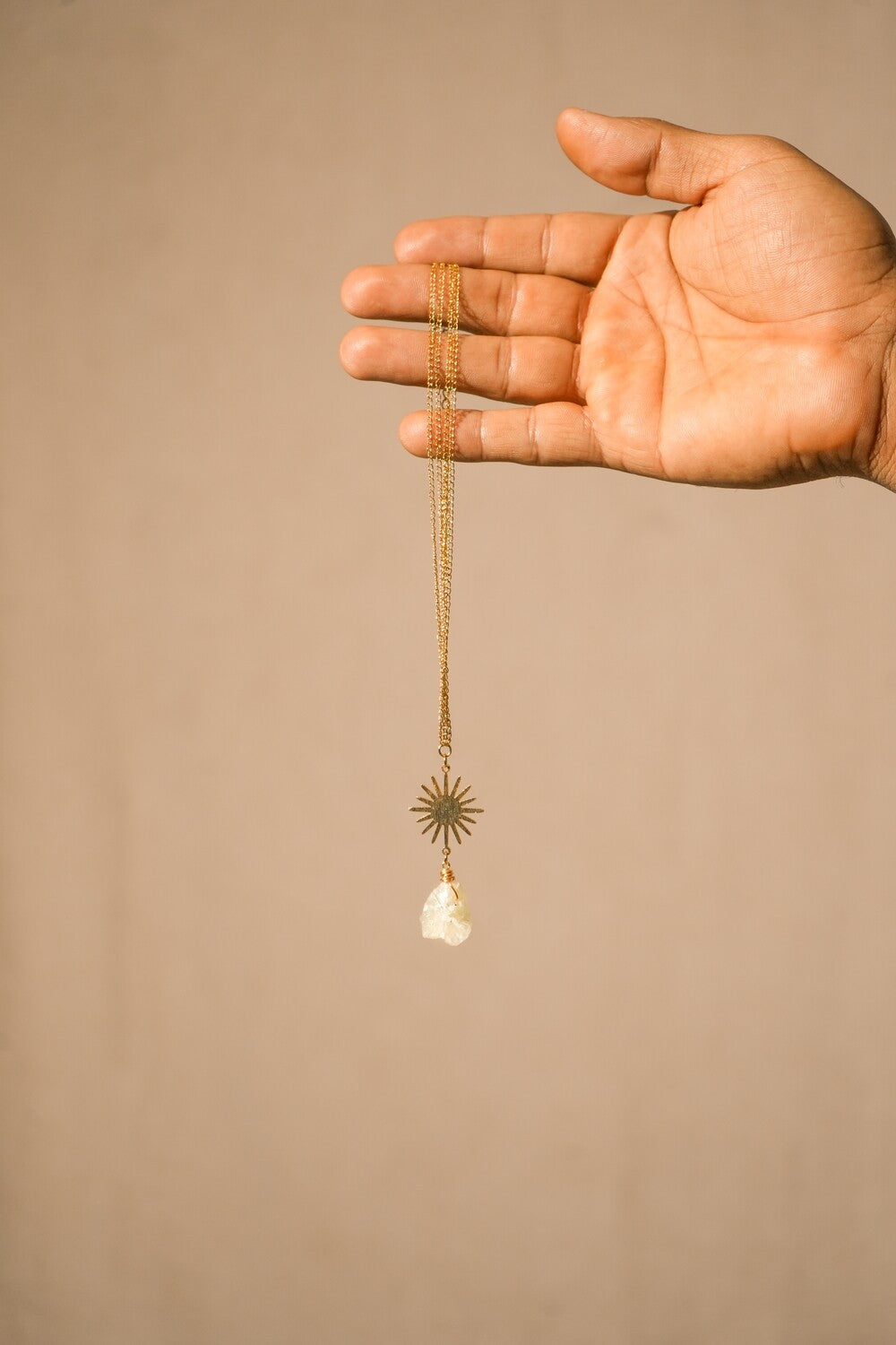 Collar doble cadena de sol