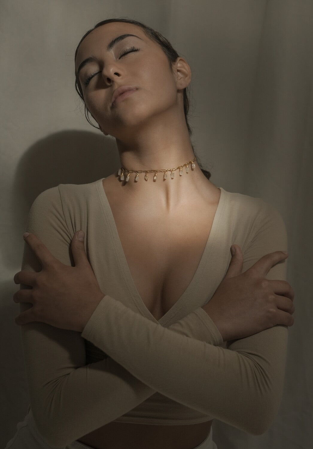 Choker cuarzo rutilado