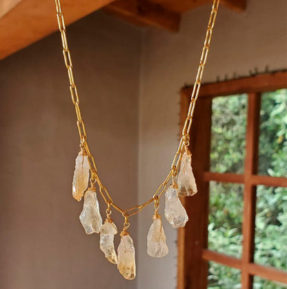 Choker puntas de citrino