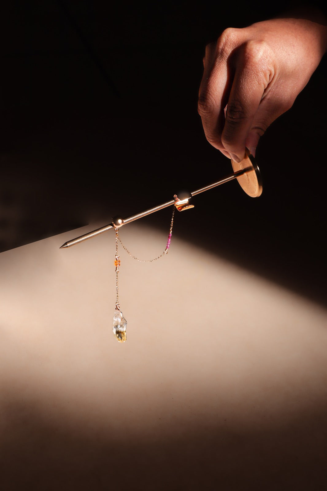 Solitario de citrino