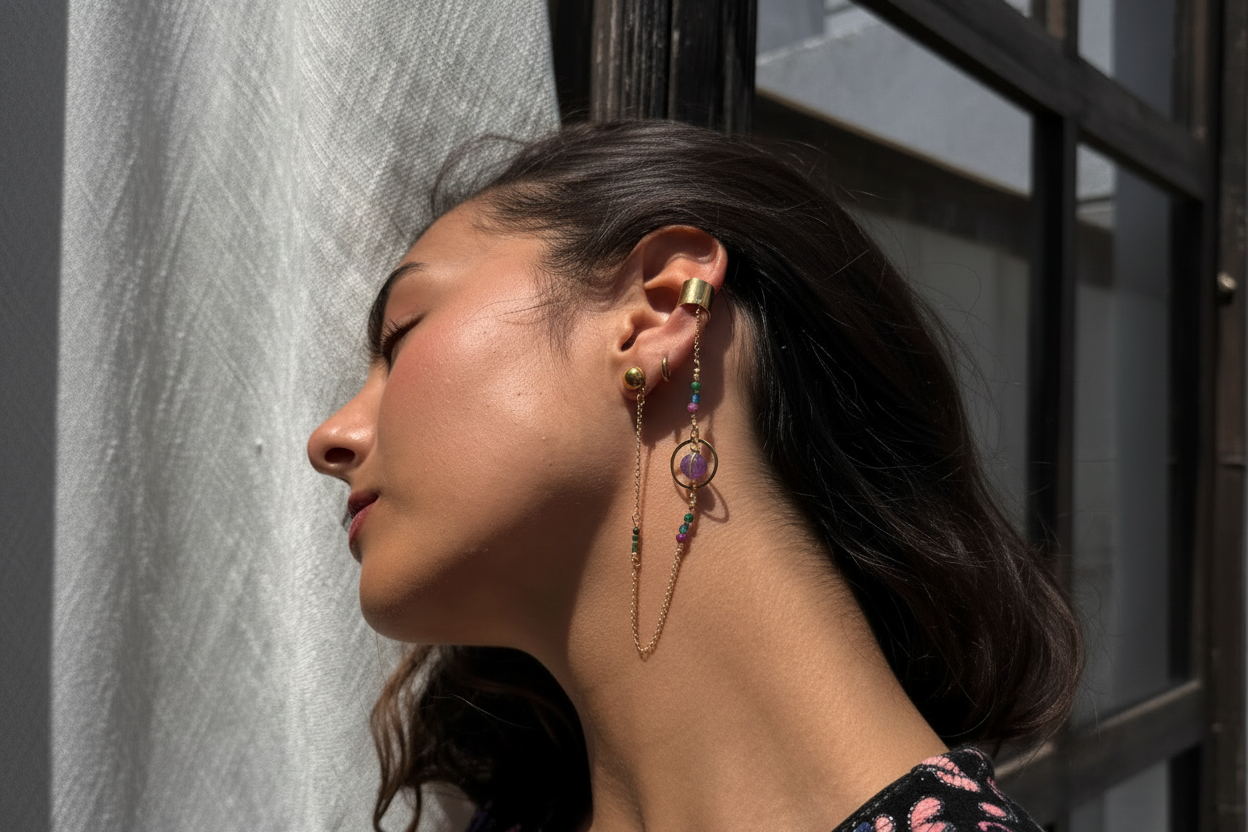 Solitario de amatista