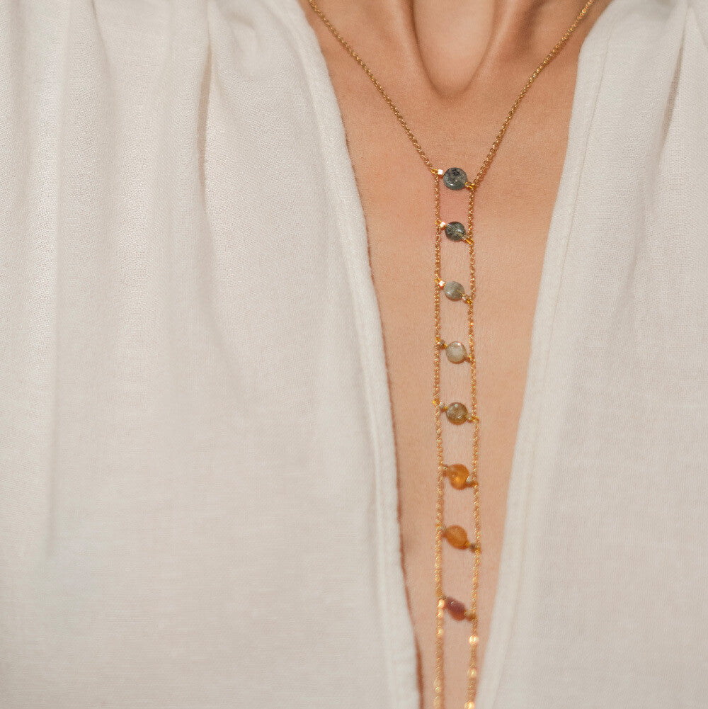 Amuleto chakras turmalina sandia