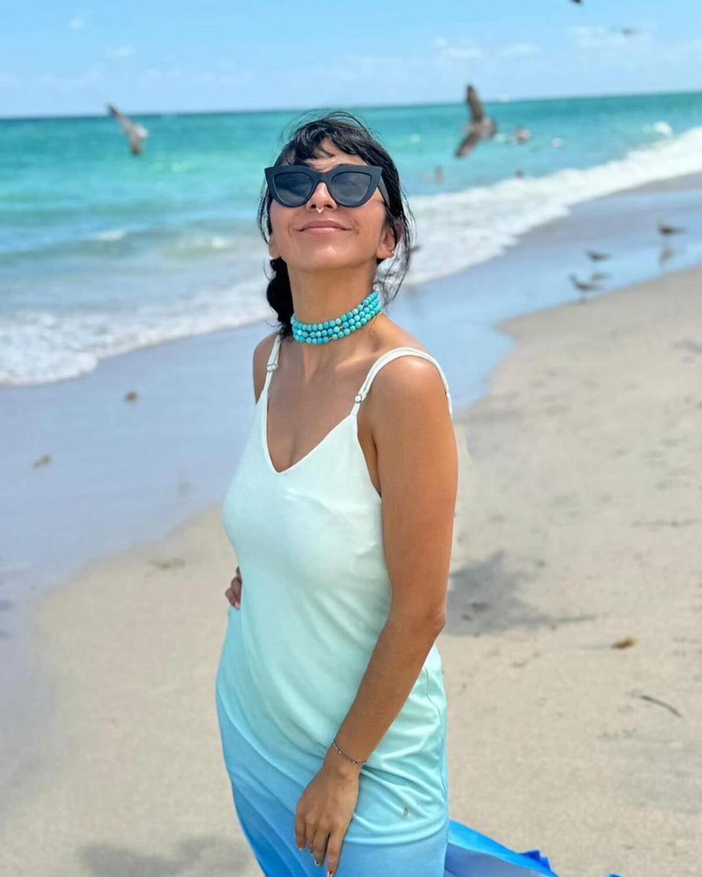 Choker diosa turquesa