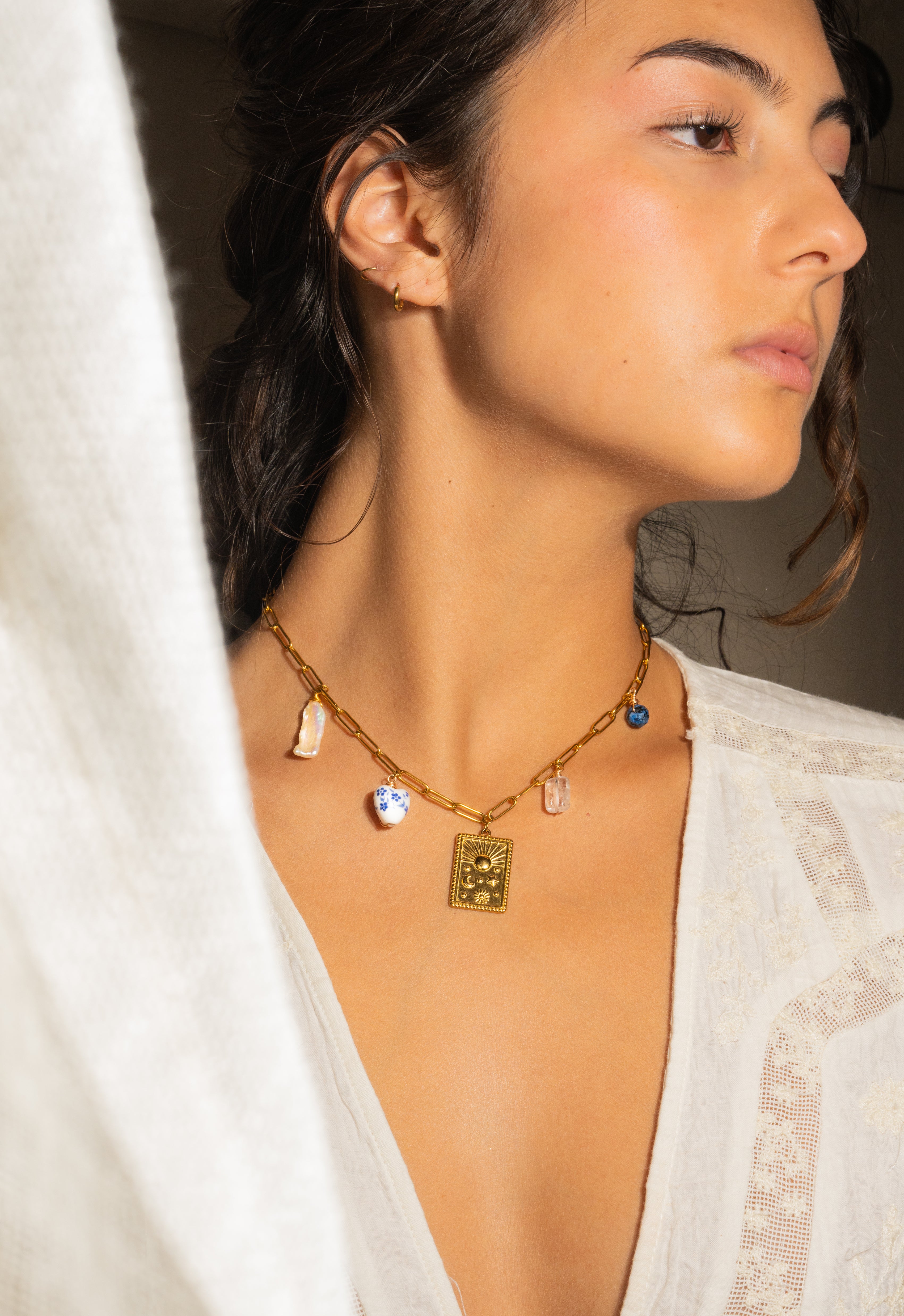 Collar ritual azul de solsticio