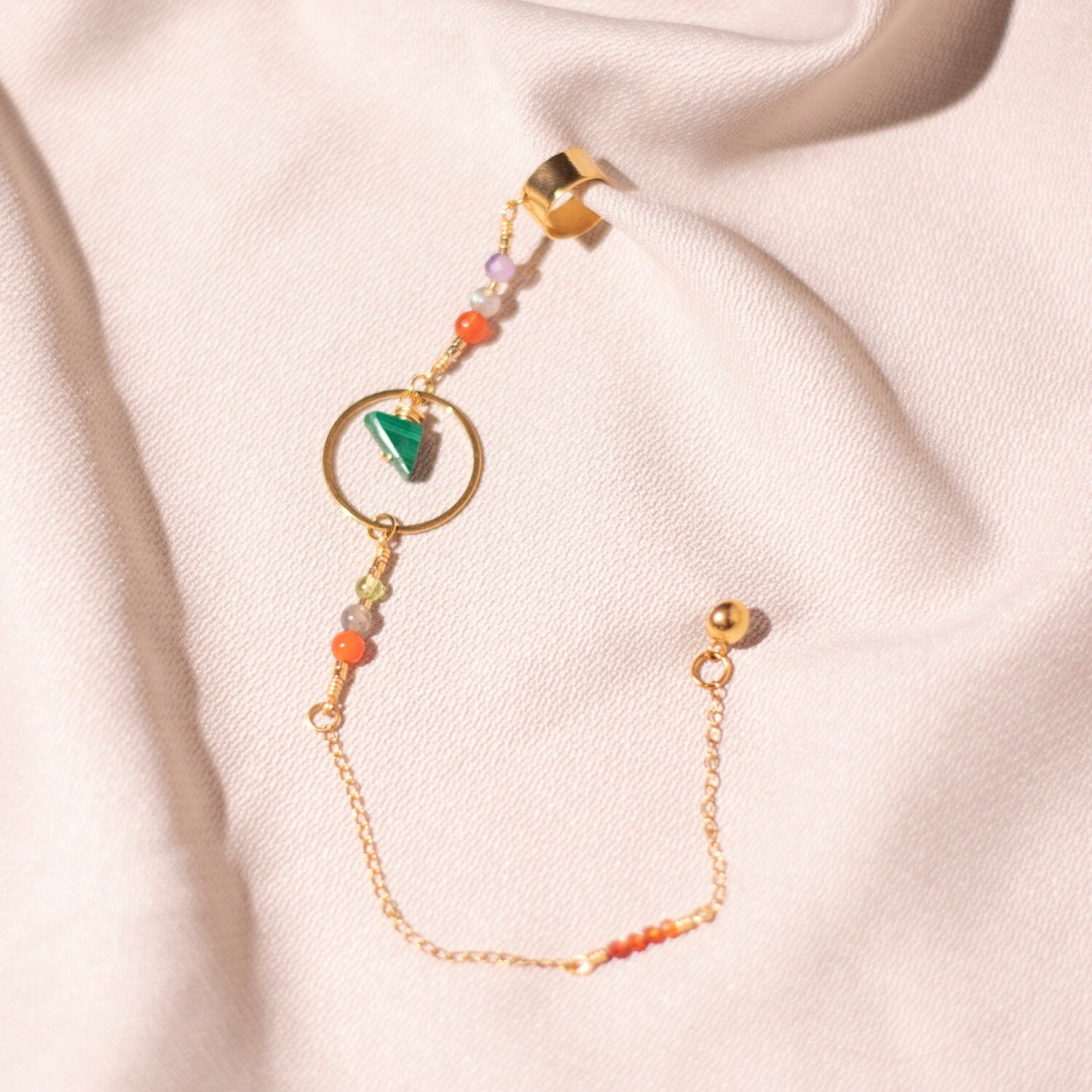 Solitario verde esmeralda